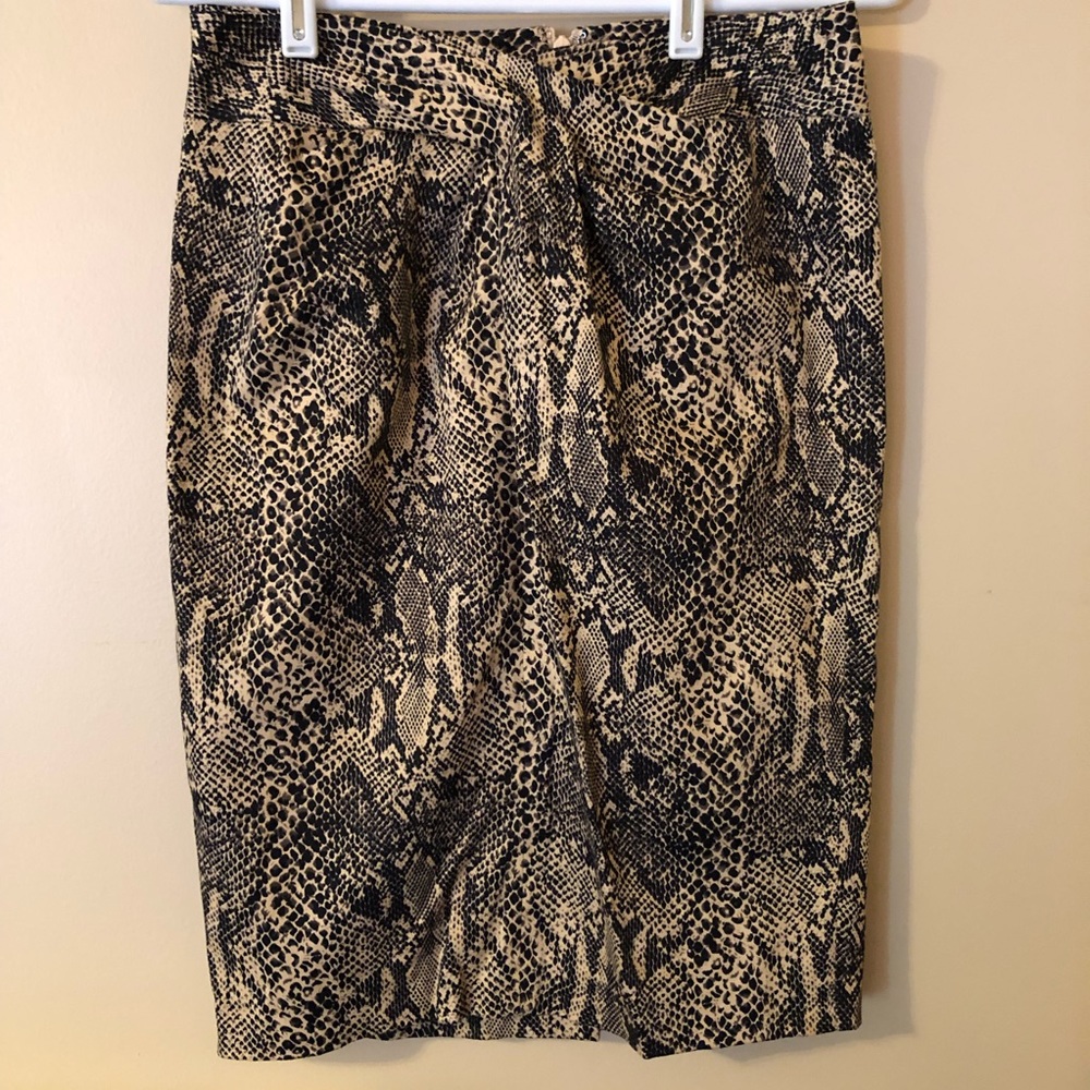 Michael Michael Kors Snakeskin Print Pencil Skirt